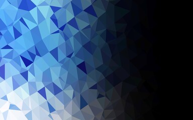Obraz premium Light BLUE vector polygonal background.