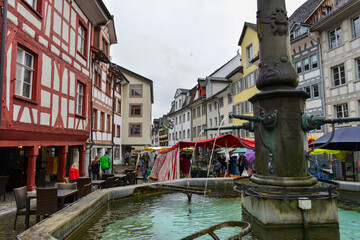 Altstadt von Wil im Kanton St. Gallen, Schweiz