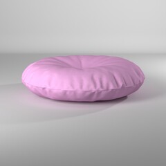 Puff circular ilustración 3d render