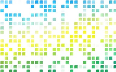 Light Blue, Yellow vector cover in polygonal style.