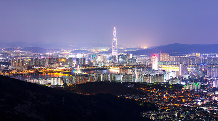 Aerial View of Seoul South Korea
