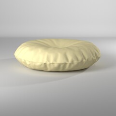 Puff circular ilustración 3d render