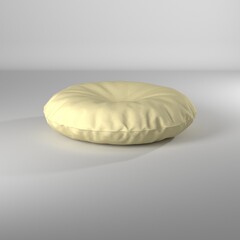 Puff circular ilustración 3d render