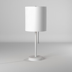 Ilustración 3d de lampara estilo wire-frame