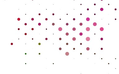 Light Pink, Green vector texture with disks.