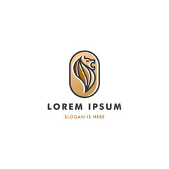 Lion Head Logo Vector Icon Template Design