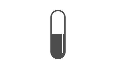 Capsule medicine illustration vector