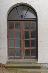 Arch glass doors
