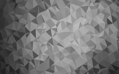 Light Silver, Gray vector blurry triangle texture.