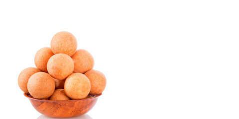 Traditional Colombian buñuelo - Deep Fried Cheese Bread