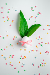 beautiful, blooming, celebration, closeup, color, concept, decorative, design, dessert, easter, egg, eggs, female, flat, floral, flower, food, french, green, group, growing, growth, hand, happy easter