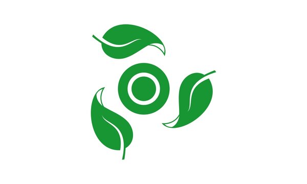 Leaf for recycle symbol vector