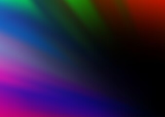 Dark Multicolor, Rainbow vector abstract blurred template.