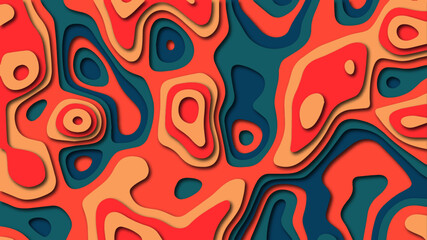 Fototapeta premium illustration paper cut background