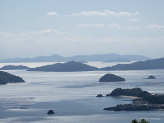 広島県呉方面から望む瀬戸内海