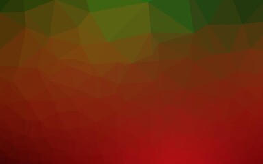 Obraz premium Light Green, Red vector shining hexagonal background.