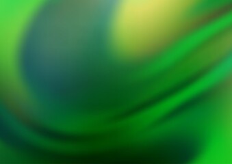 Light Green vector blurred shine abstract template.