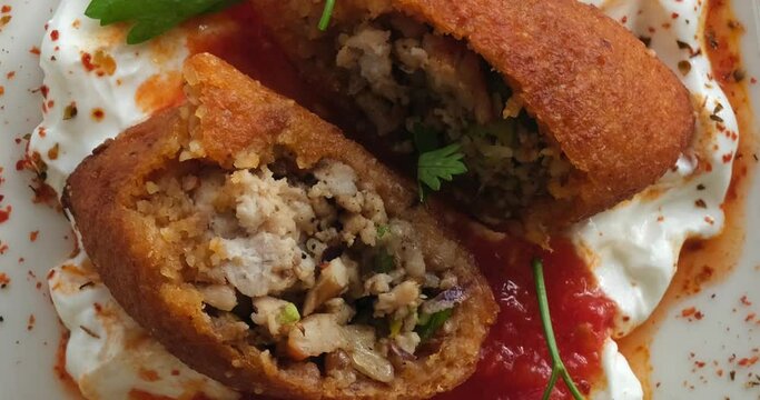 Kibbeh - Traditional middle eastern food