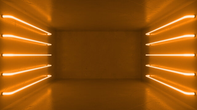 Orange Led Room
