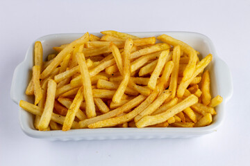 french fries with ketchup