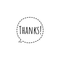 Thank You Word Illustration  / Lettering / Sign /To print /For web/app / Design