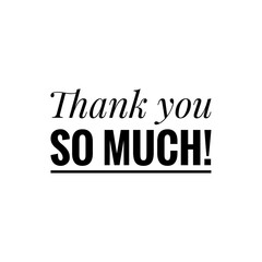 Thank You Word Illustration  / Lettering / Sign /To print /For web/app / Design