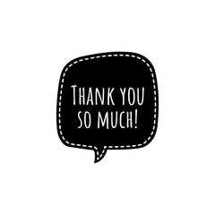 Thank You Word Illustration  / Lettering / Sign /To print /For web/app / Design