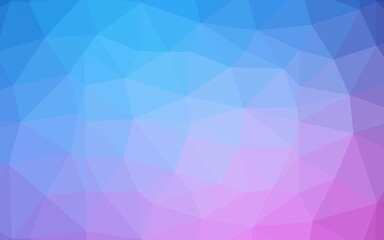 Obraz premium Light Pink, Blue vector abstract polygonal layout.