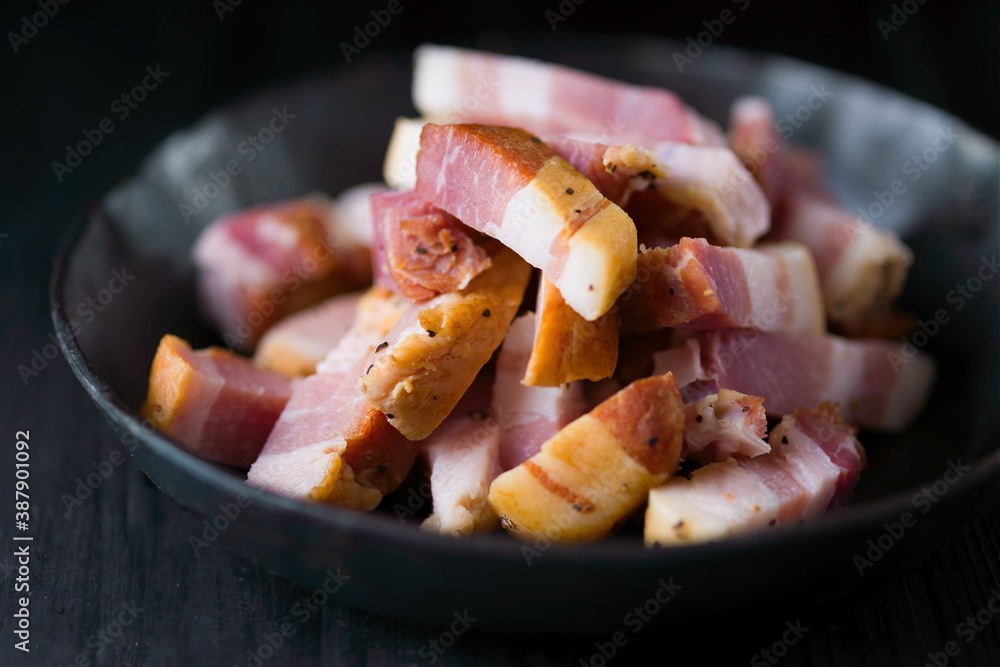 Sticker rustic italian pancetta bacon