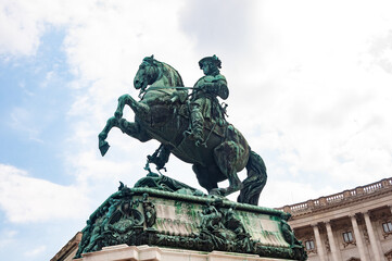 Obraz premium Prince Eugene of Savoy monument, Vienna