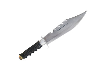 Knife for hiking or Knife for entering the forest isolated on white with clipping path included