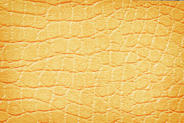 Yellow artificial leather texture abstract background