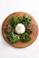 korean food, various seasoned vegetable