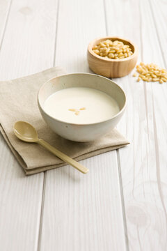korean food, pine nut soup - juk