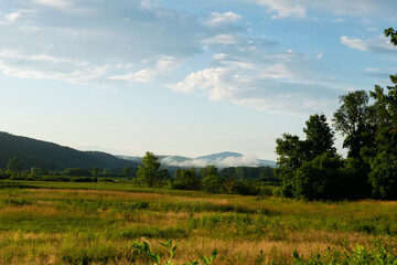 Fototapeta premium cloudy mountain