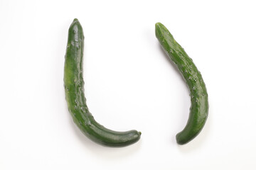 キュウリで作った文字