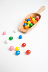 candies on scoop