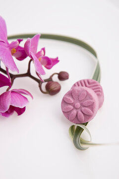 korean traditional food, dasik and cattleya