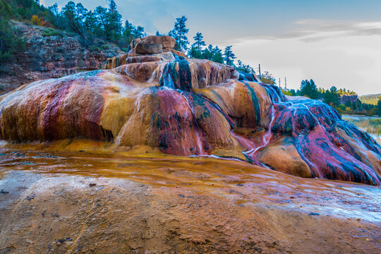 The Colorful Pinkerton Hot Springs, Durango, Colorado, USA
