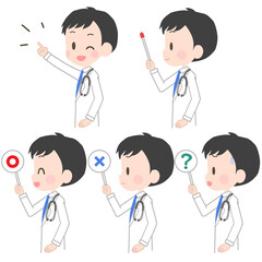 医師　ポインター　サイン　セット