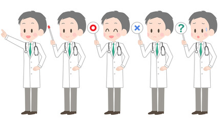 医師　ポインター　サイン　セット