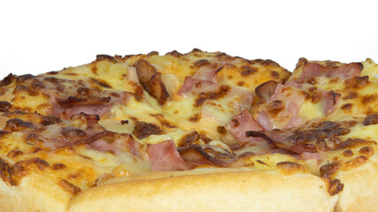 Pizza for serve photoshoot,  isolated on white background .