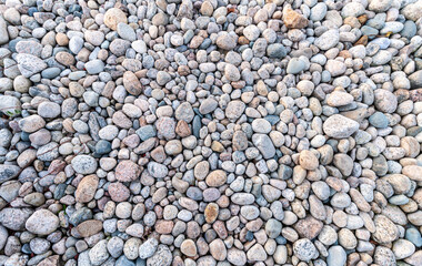 Small stones on the beach