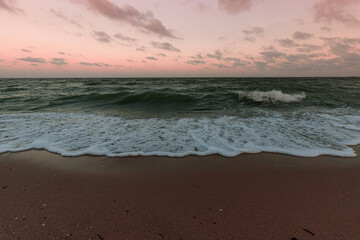 sunset on the beach