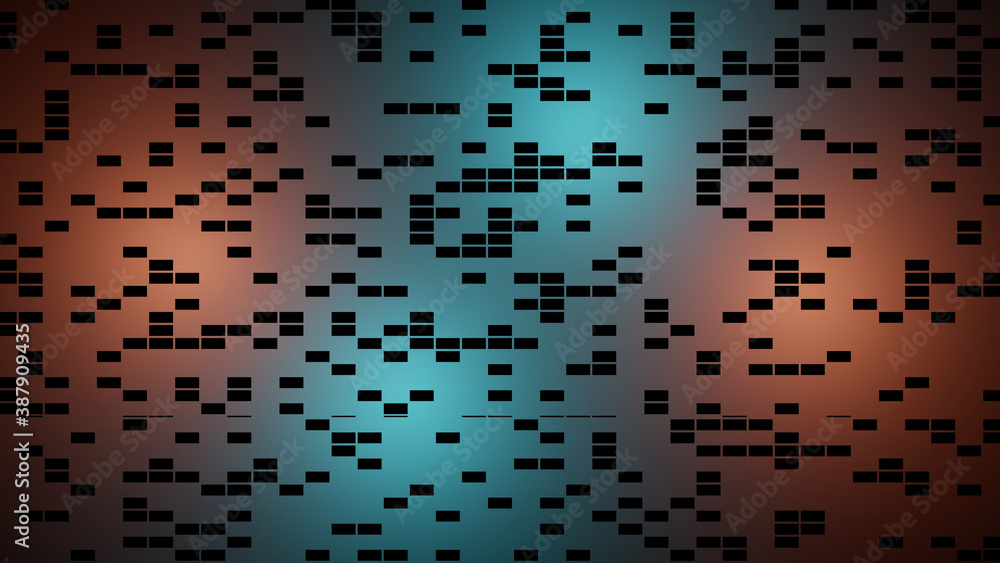 Aufkleber 3d illustration graphic of transparent pattern or texture forming on a colorful background