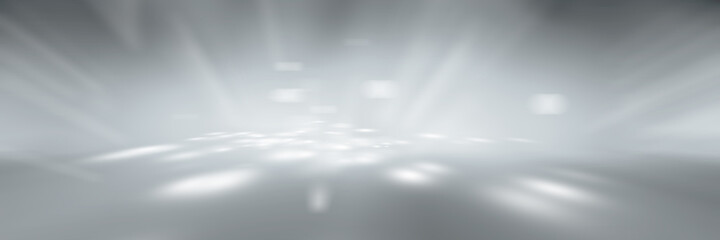 soft gray studio room background, grey floor backdrop with spotlight 