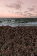 sunset on the beach