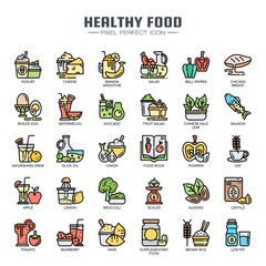 Healthy Food Fill Outline