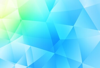 Obraz premium Light Blue, Green vector abstract mosaic pattern.