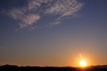 夕日